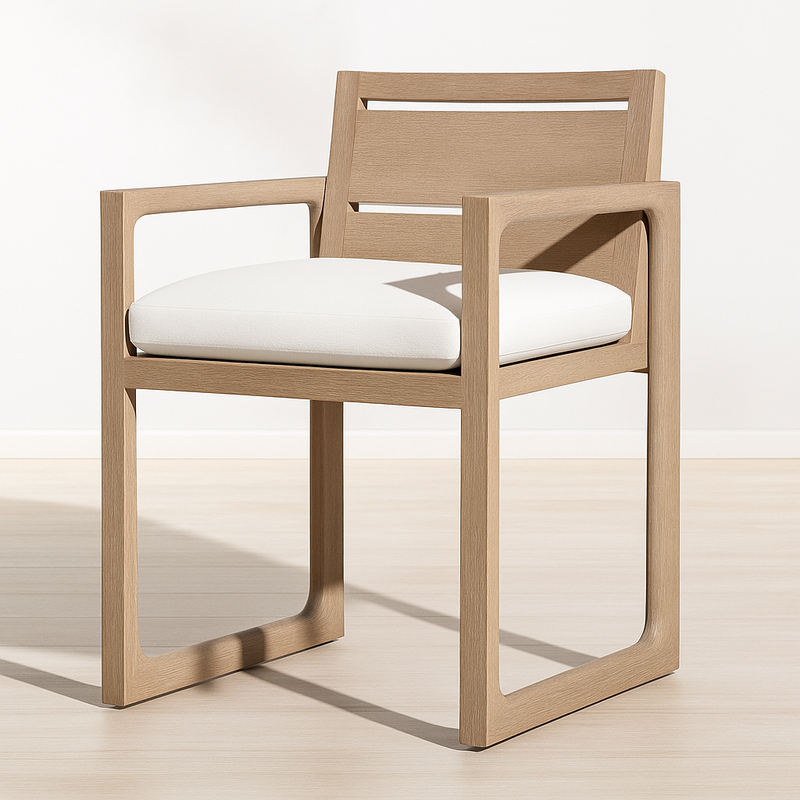 Solenne Atelier Aeris 9-Piece Teak Outdoor Dining Set